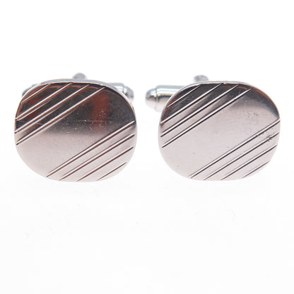 925 Sterling Silver Vintage Cushion Oval Cufflinks