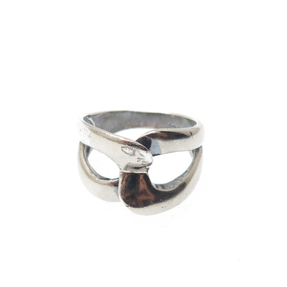 CHARLES WINSTON 925 Sterling Silver Vintage Infinity Oxidized Ring Size 7