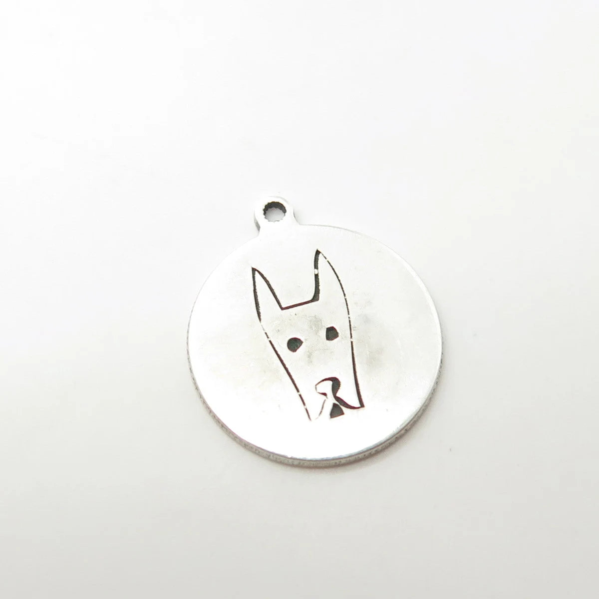 925 Sterling Silver USA Two In Town Dog Charm Pendant