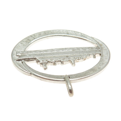 925 Sterling Silver Vintage SS Doric Cruise Ship Liner Home Lines Pendant