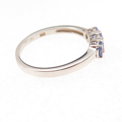 Chuck Clemency 925 Sterling Silver Real Oval-Cut Tanzanite Ring Size 8.5