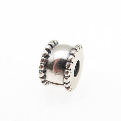 Pandora 925 Sterling Silver Beveled Clip Charm