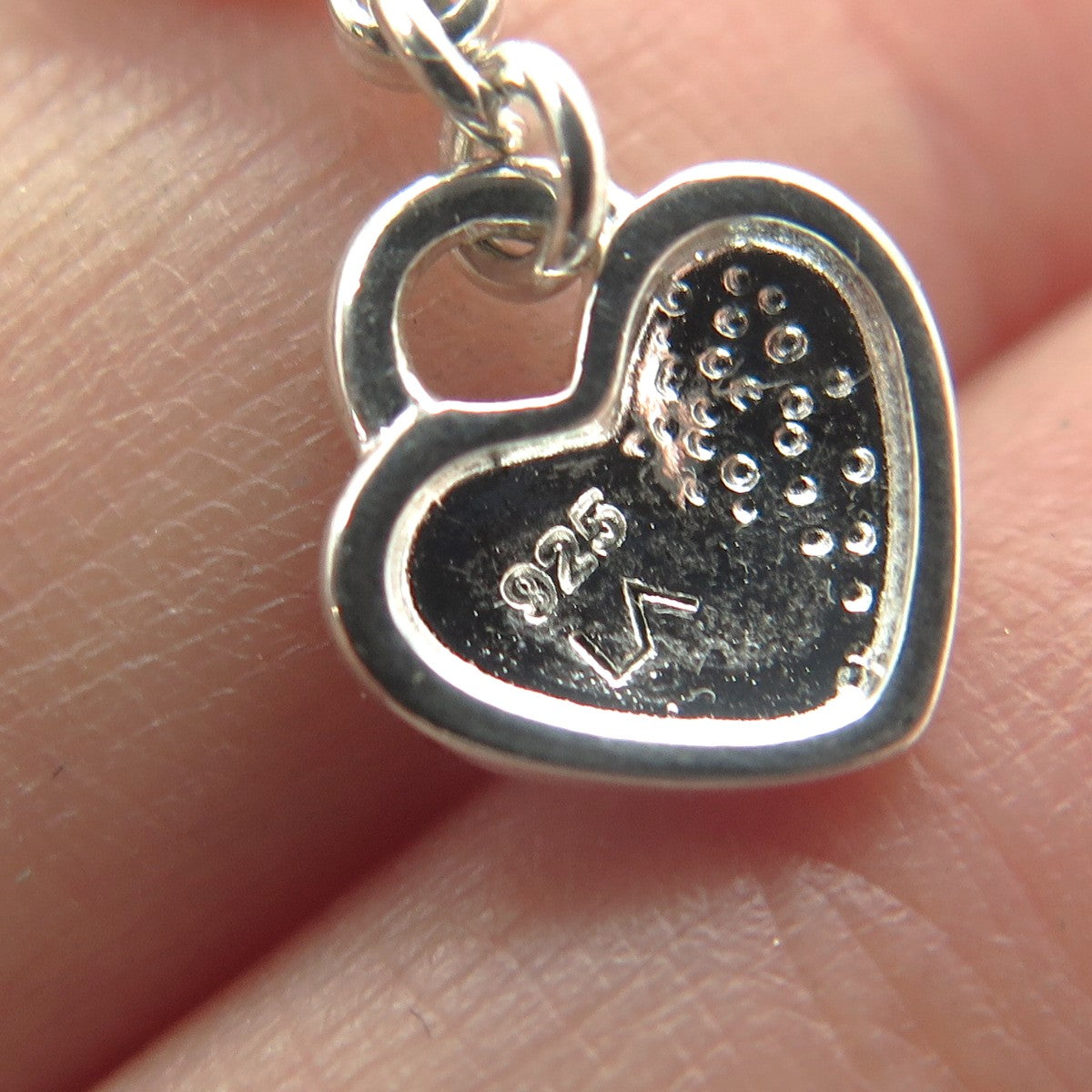 925 Sterling Silver Heart Lobster Lock Charm Pendant