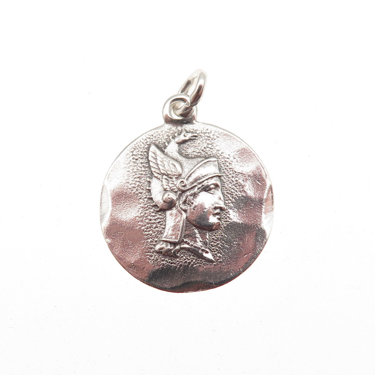 925 Sterling Silver Vintage Athena Greek Goddess Mini Charm Pendant