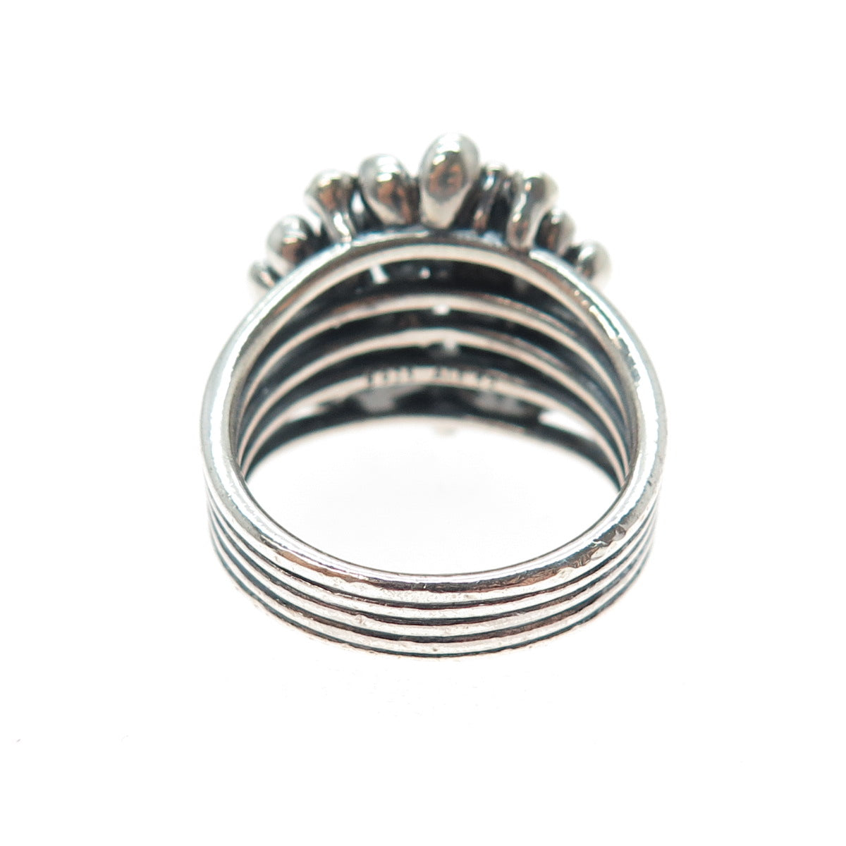 PANDORA 925 Sterling Silver Enamel Real Pearl Cherry Blossom Ring Size 5.5