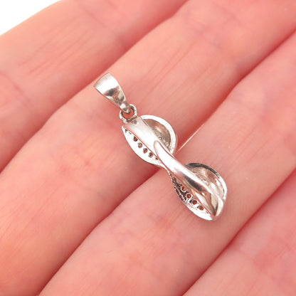 Jacmel Mauritius 925 Sterling Silver Vintage Enamel C Z Sunglasses Charm Pendant