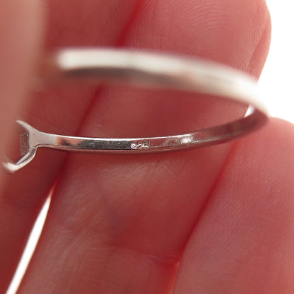 925 Sterling Silver Vintage Honeycomb Oxidized Ring Size 9.75