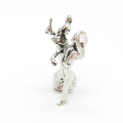 925 Sterling Silver Vintage Flamenco Dancers Pendant