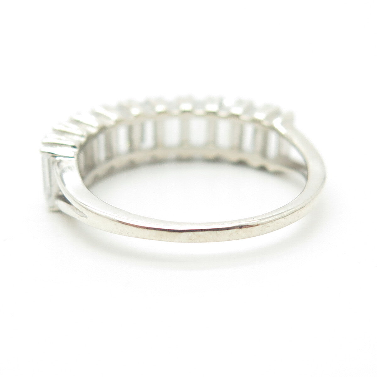925 Sterling Silver Pave C Z Ring Size 7.25