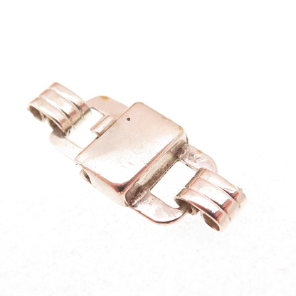 925 Sterling Silver Vintage Bracelet / Necklace Box Lock Clasp