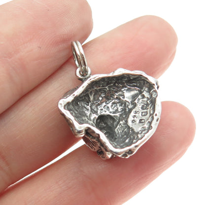 MOUNTAIN NEST 925 Sterling Silver Vintage Saint Bernard Dog Charm Pendant