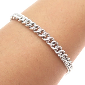 VY Jewelry 925 Sterling Silver Cuban Link Bracelet 7.75"