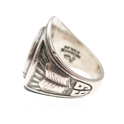 Reed & Co. Sterling Vintage 1969 Enamel Elizabeth Blackwell School Ring Size 6