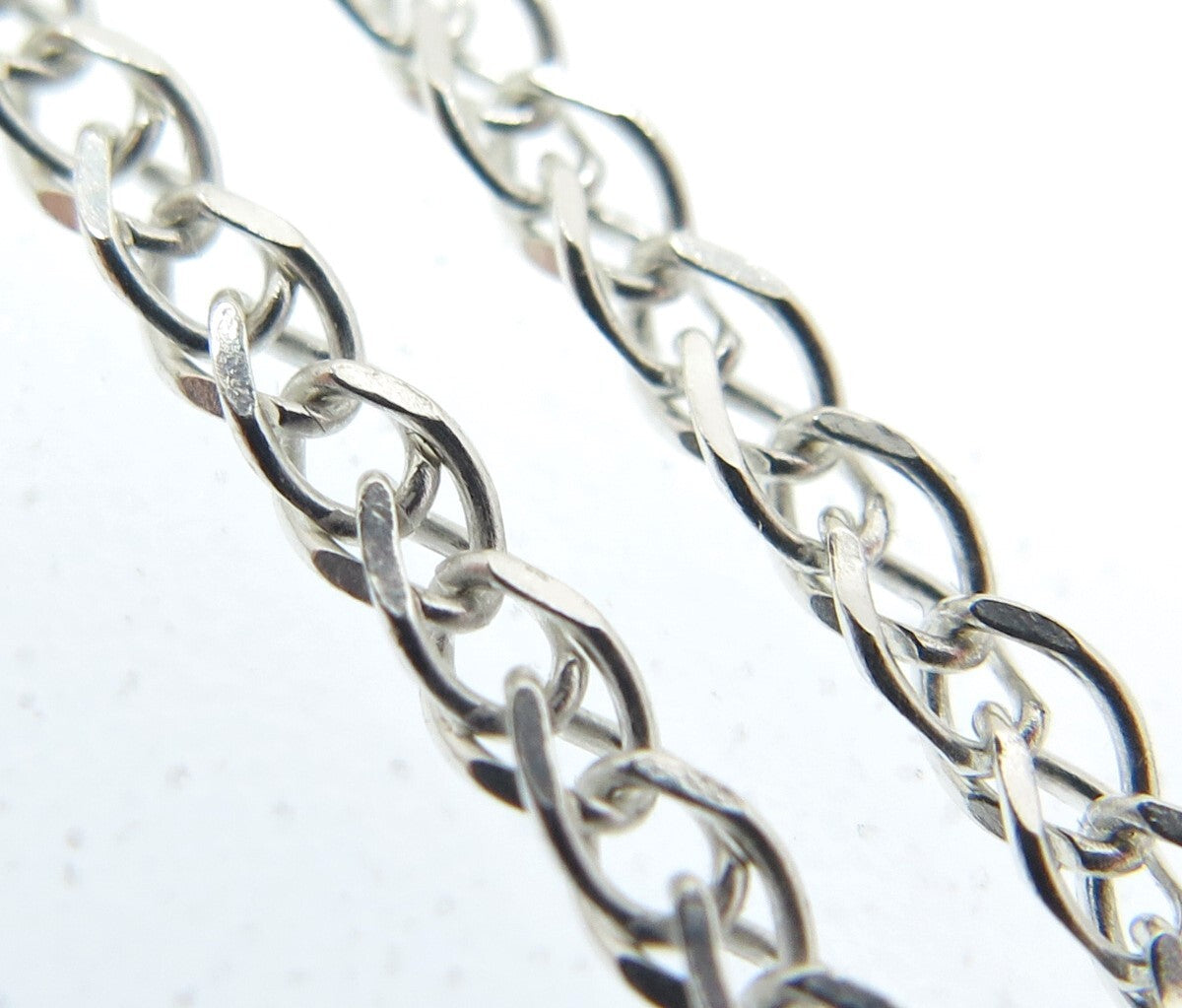 925 Sterling Silver Italy Franco Link Bracelet 7"