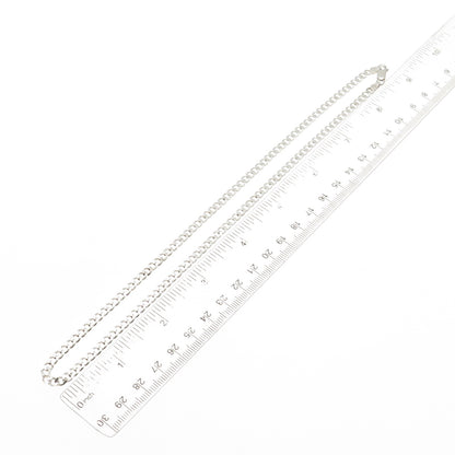 925 Sterling Silver Italy Curb Chain Necklace 18"