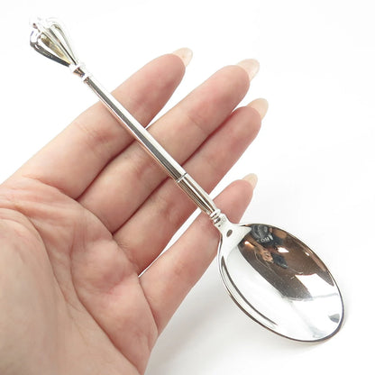 W & S SORENSEN 925 Sterling Silver Antique Art Deco Denmark Cage Spoon
