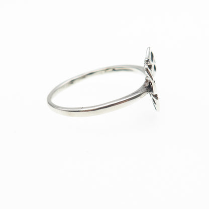 SUNWEST 925 Sterling Silver Vintage Butterfly Ring Size 9