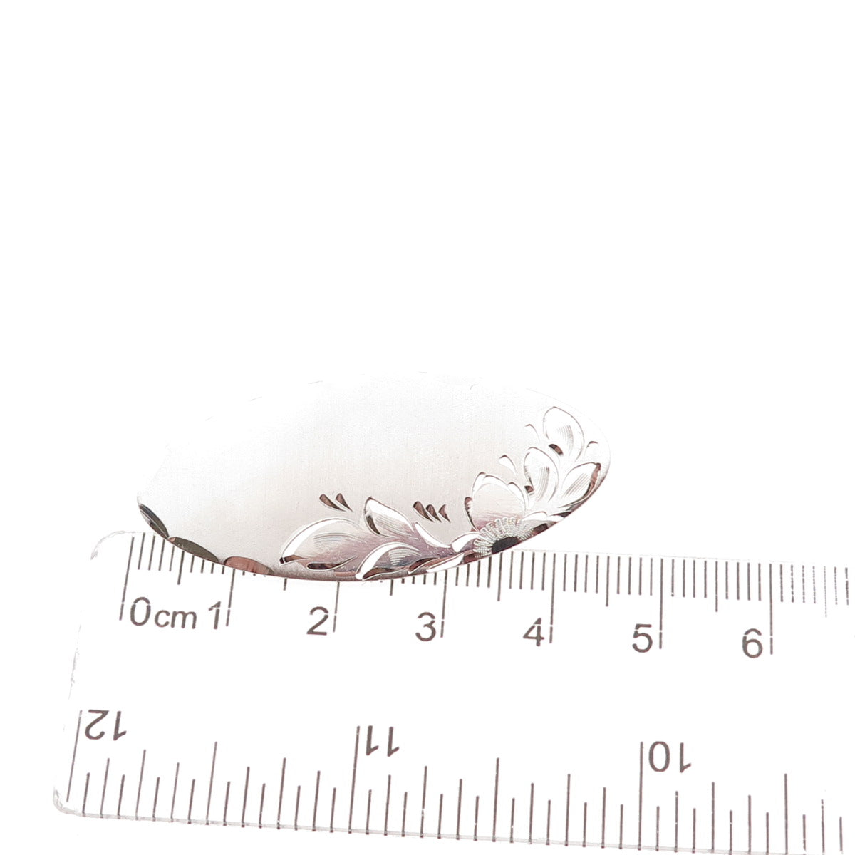 Beau 925 Sterling Silver Vintage Engraved Floral Pin Brooch