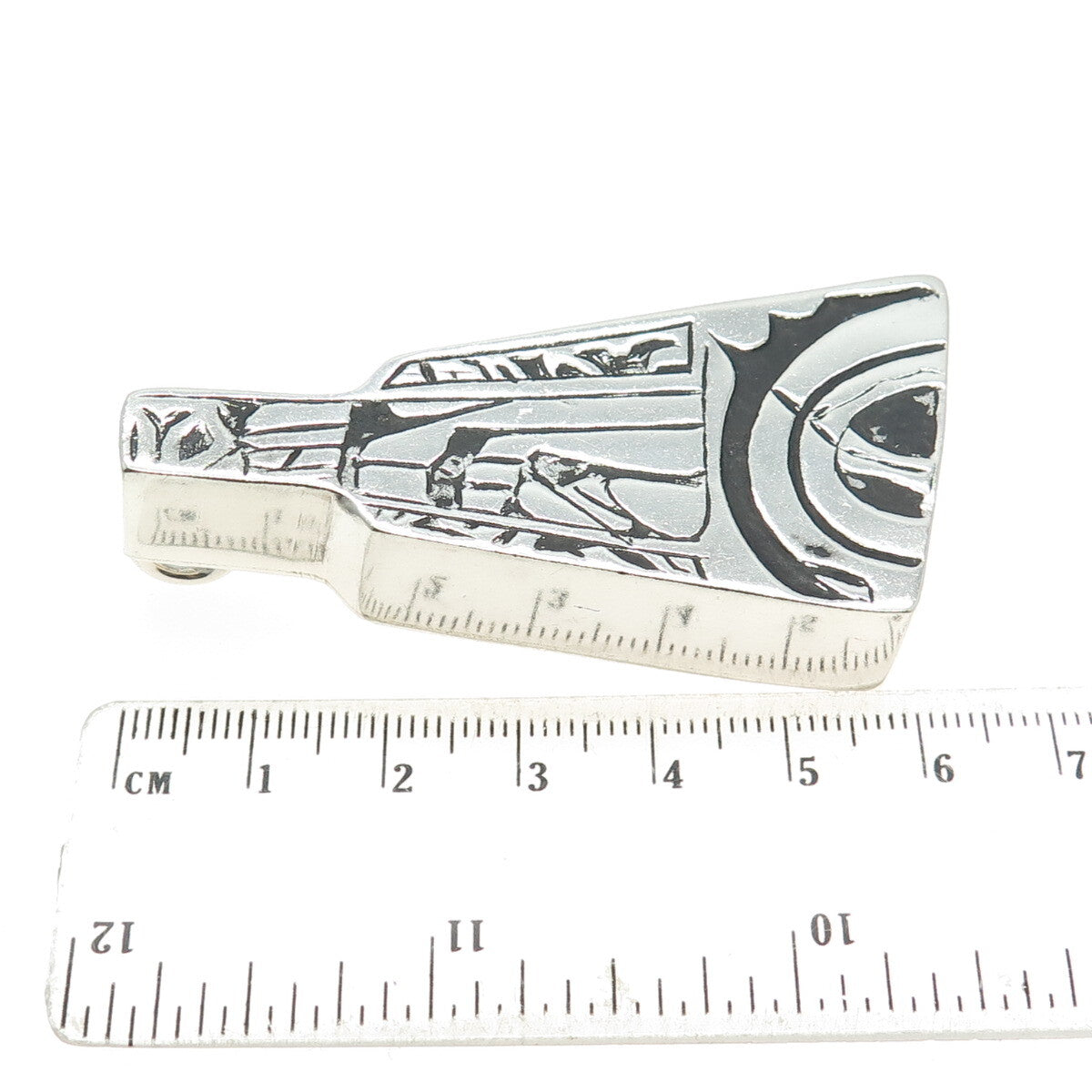 925 Sterling Silver Vintage Israel Modernist Pendant