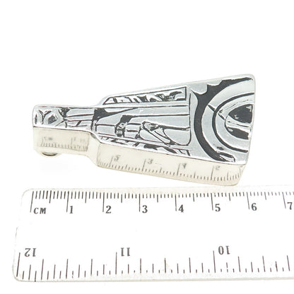 925 Sterling Silver Vintage Israel Modernist Pendant