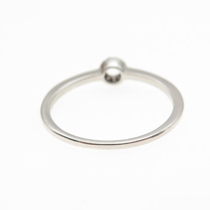 925 Sterling Silver Round-Cut C Z Circle of Life Ring Size 9.25