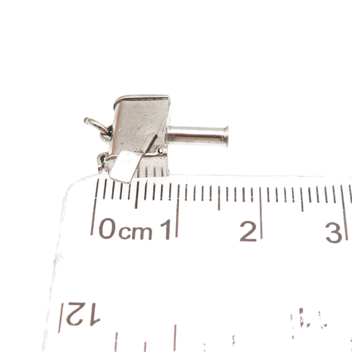 925 Sterling Silver Antique Art Deco Mailbox 3D Mini Open Charm Pendant