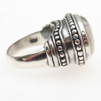 EXEX by Claudia Agudelo 925 Sterling Vintage Real Buffalo Turquoise Ring Size 6