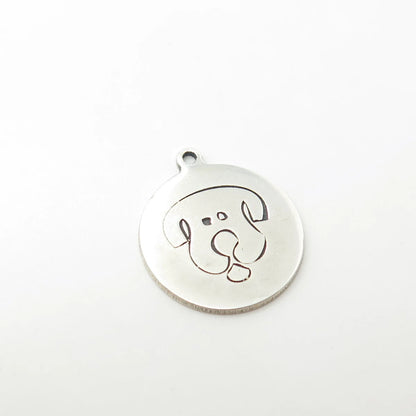 925 Sterling Silver USA Two In Town Dog Charm Pendant