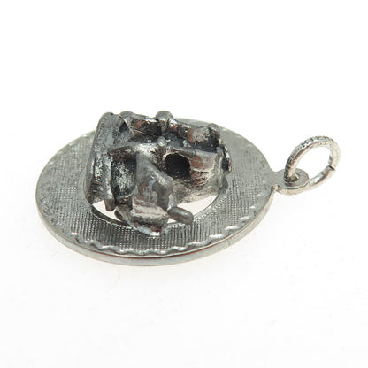 925 Sterling Silver Antique Art Deco Sail Boat Charm Pendant