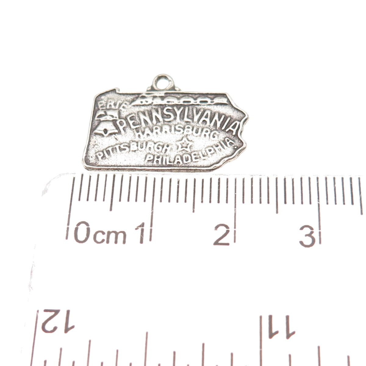 Bell Trading Post 925 Sterling Silver Vintage Pennsylvania Mini Charm Pendant