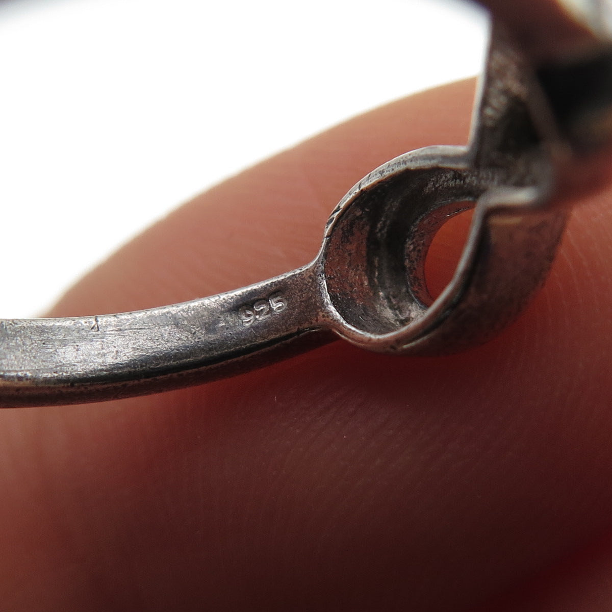 LUCENT 925 Sterling Silver Vintage Best Friends Infinity Ring Size 6.75