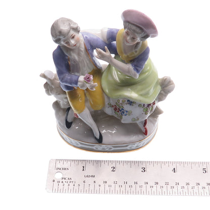 SITZENDORF Antique 1859-1891 Hand-Painted Porcelain Collectable Couple Figurine