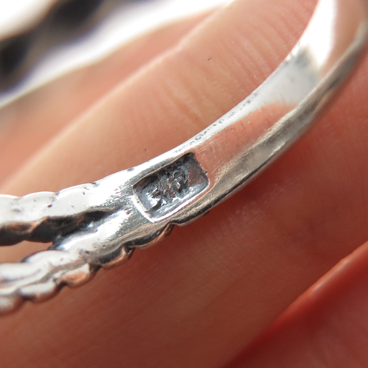 CAROLYN POLLACK American West Sterling Vintage Buffalo Turquoise Ring Size 9.25