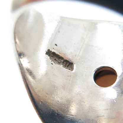 SUARTI BALI Sterling Silver Vintage Real MOP Granulated Oxidized Ring Size 10.25