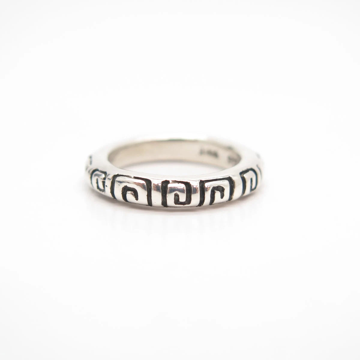 925 Sterling Silver Vintage Zina Maze Band Ring Size 6 3/4"