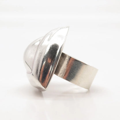925 Sterling Silver Vintage Mexico Modernist Ring Size 5.75