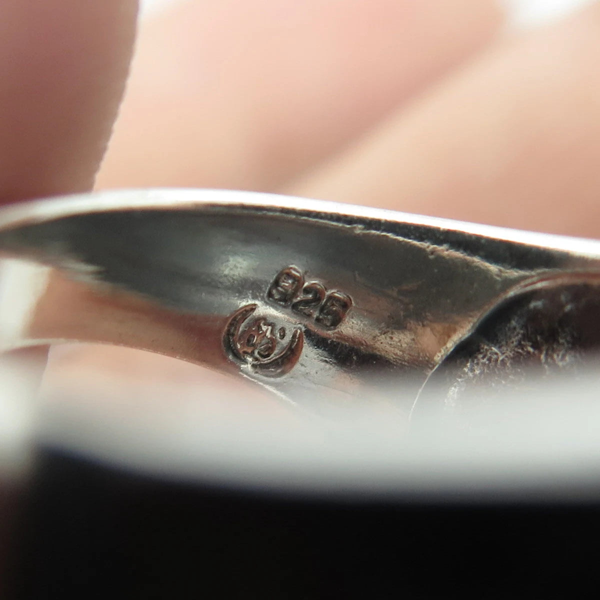 925 Sterling Silver Vintage Dome Statement Ring Size 6.25