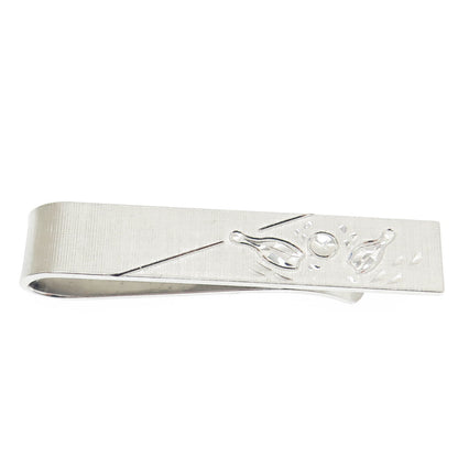 WELLS 925 Sterling Silver Vintage Bowling Tie Clip