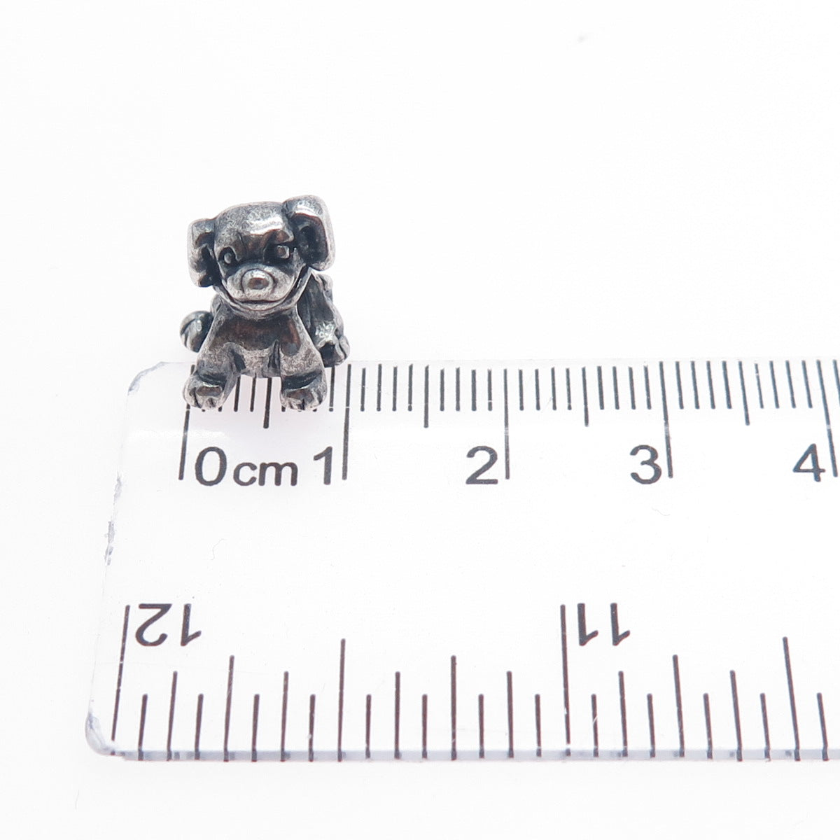 MICHAEL ANTHONY 925 Sterling Silver Italy Dog Slide Bead Charm