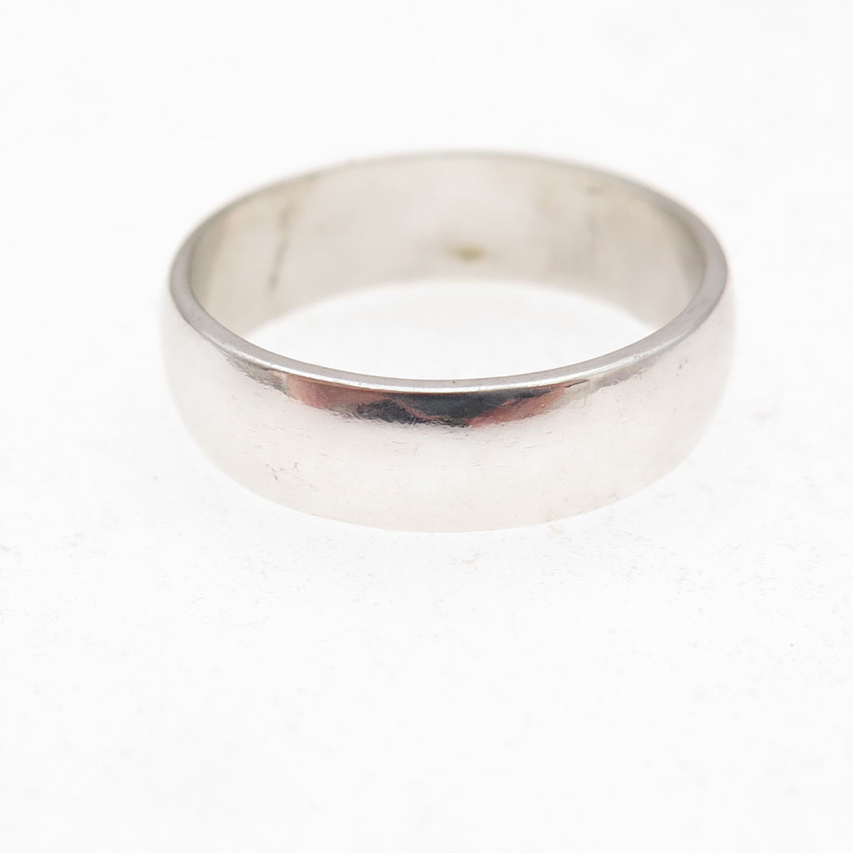 925 Sterling Silver Vintage Classic Wedding Band Ring Size 7.25