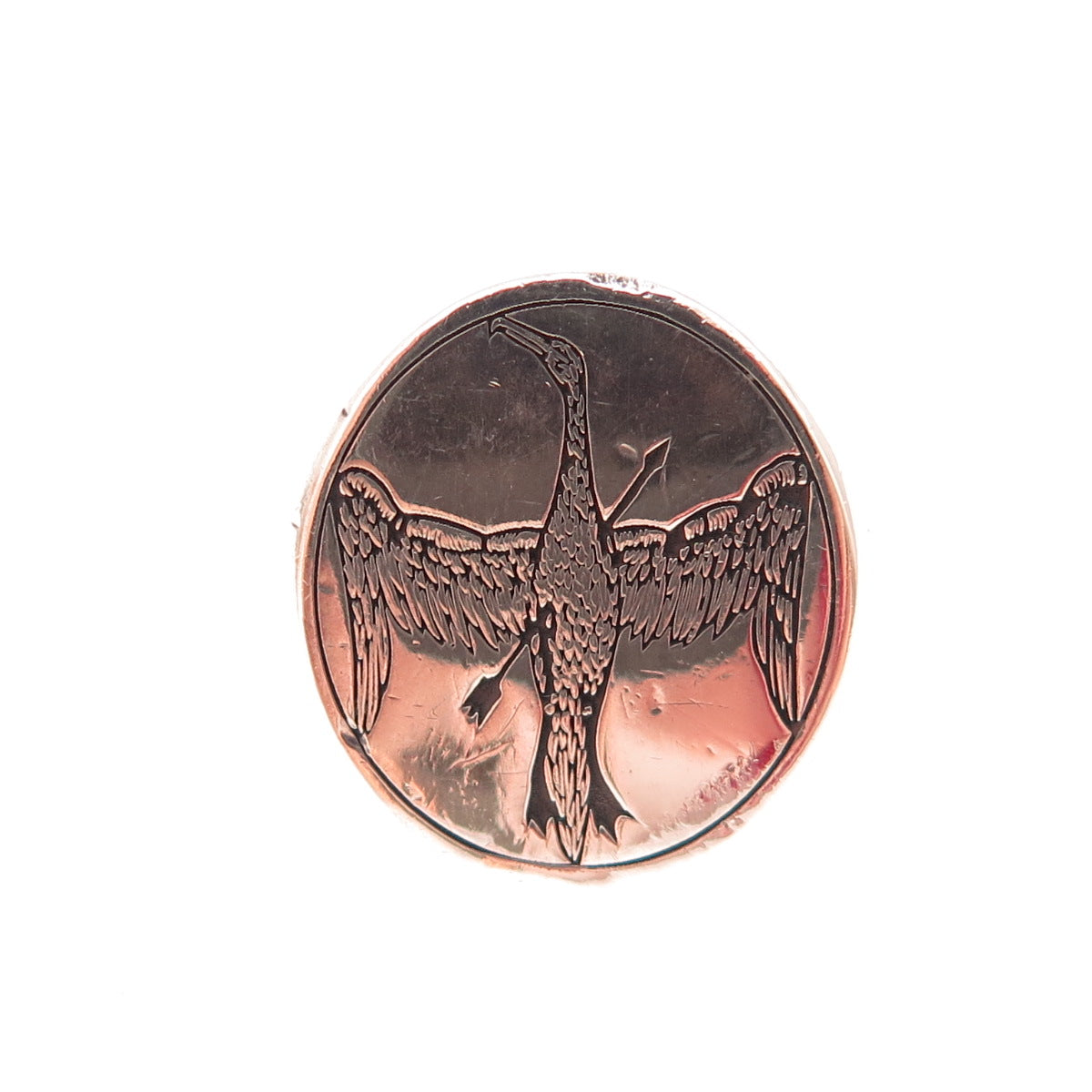925 Sterling Silver Vintage The Great Wandering Albatross Bird Ring Size 6.5