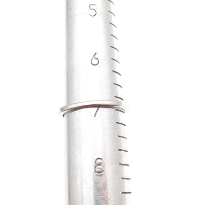 Chuck Clemency 925 Sterling Silver Real London Blue Topaz Bypass Ring Size 7