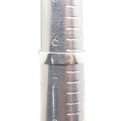 925 Sterling Silver Vintage Mexico Turquoise Inlay Ribbed Band Ring Size 6.5