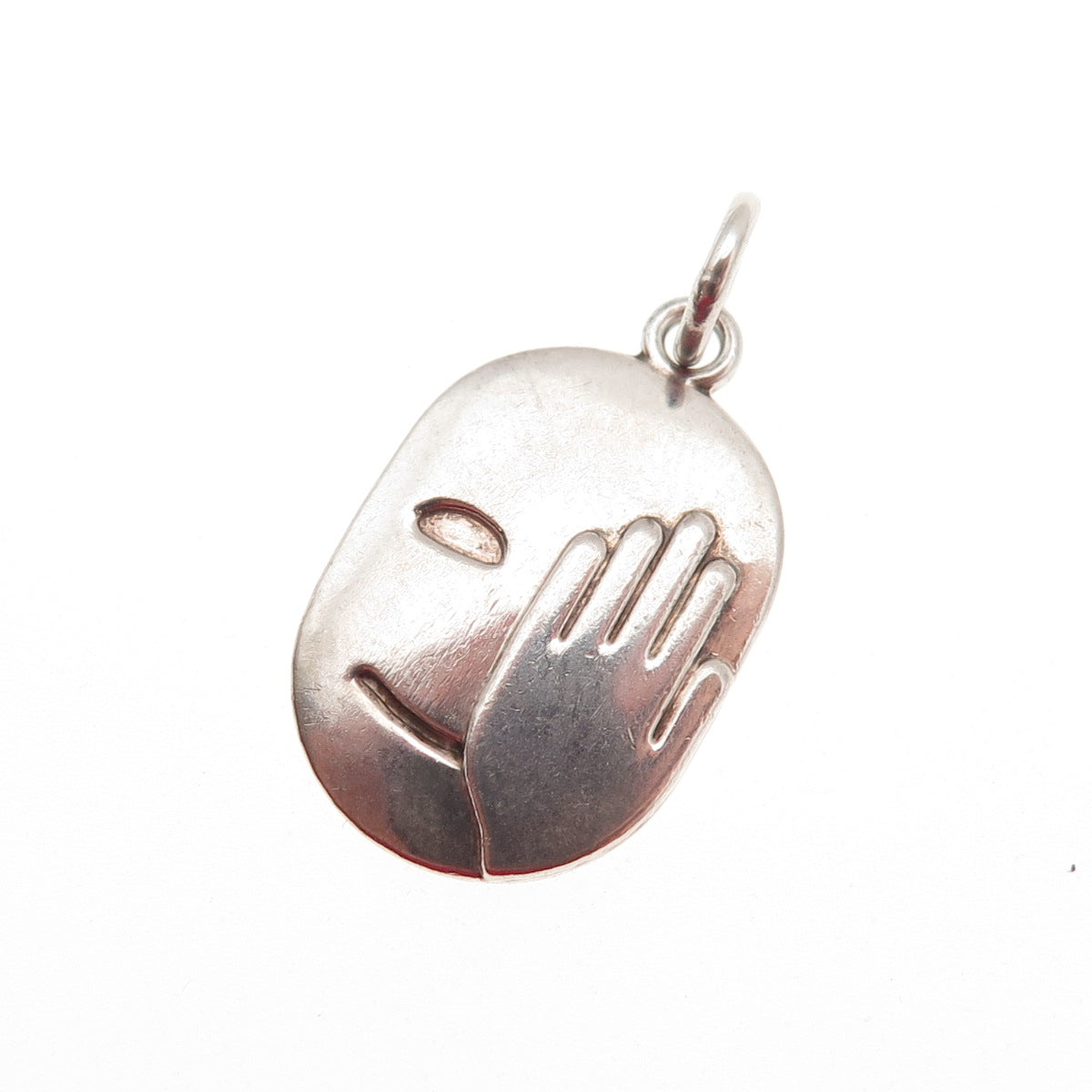 ANNE DALE 925 Sterling Silver Vintage 2007 Beauty Comes From Within Mini Pendant