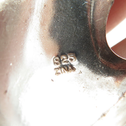 ZINA 925 Sterling Silver Vintage Modernist Pin Brooch