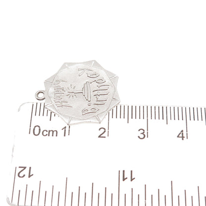 925 Sterling Silver Vintage Happy Birthday Charm Pendant