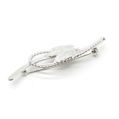 925 Sterling Silver Vintage Maple Leaf Pin Brooch