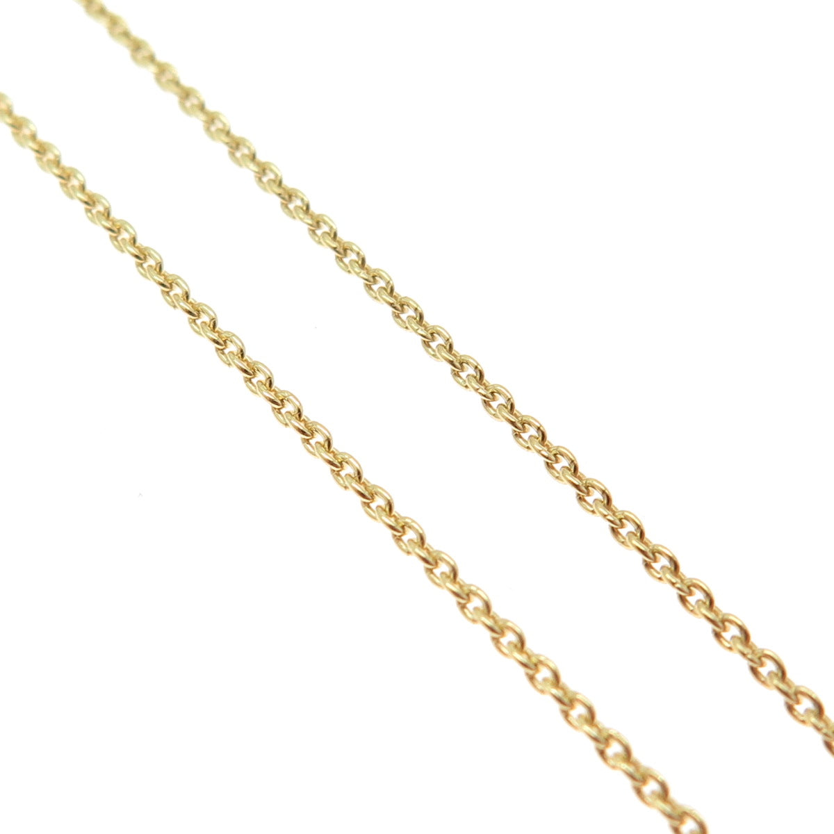 925 Sterling Silver Gold Plated Italy Cable Chain Necklace 15-16"