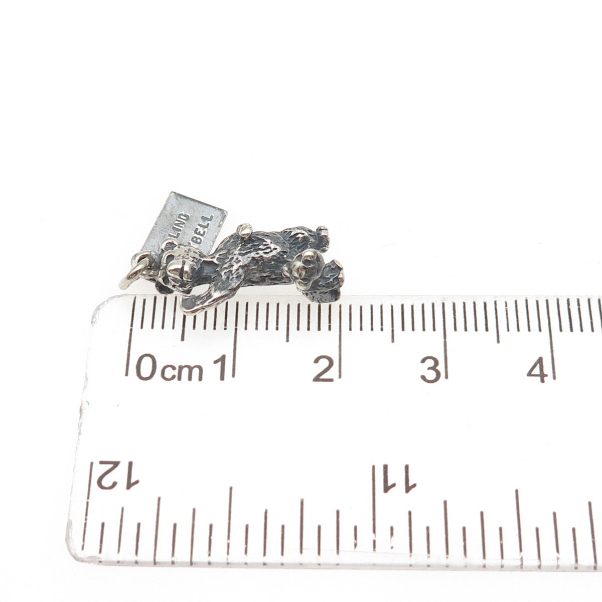 Bell Trading Post 925 Sterling Silver Vintage Bear Iowa Oxidized Mini Pendant