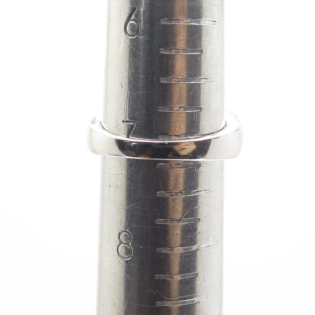 925 Sterling Silver Real Round-Cut Diamond & Amethyst Ring Size 7.25